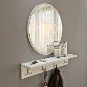 Hall Stand V100 – Branco – Largura: 80 cm Altura: 15 cm Profundidade: