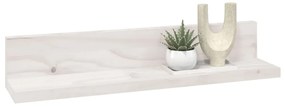 Prateleiras de parede 2 pcs 50x11x9 cm pinho maciço branco