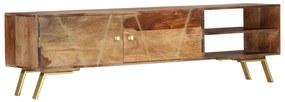 vidaXL Móvel de TV 140x30x40 cm madeira de acácia maciça