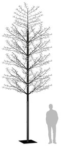 Árvore de Natal para Exterior de 500 cm com 2000 Luzes - Branco Quente