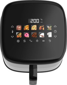  Fritadeira de ar com dupla resistência Cecofry&Grill Smokin'Prime 6500 capacidade de 6,5 litros e potência de 2200 W