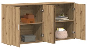Buffets 2 pcs Carvalho Artesanal 79x38x80 cm Madeira de Engenharia