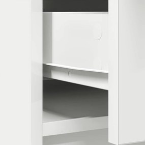 Aparador c/ gavetas e portas 73x31x90 cm branco
