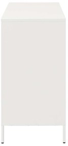 Aparador 101,5x39x73,5 cm aço laminado a frio branco