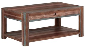 vidaXL Mesa de centro 88x50x38 cm madeira vintage maciça