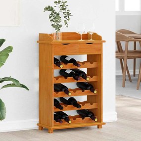 vidaXL Escorredor de Vinho Castanho 58 x 28 x 90 cm