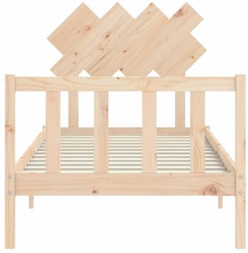 Cama sem colchão 90x200 cm madeira de pinho maciça