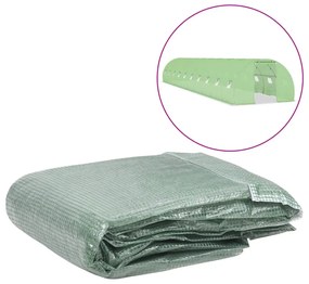 vidaXL Cobertura de substituição p/ estufas 45 m² 300x1500x200cm verde