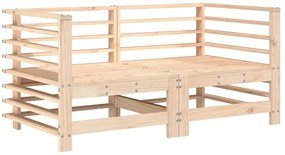 6 pcs conjunto lounge de jardim pinho maciço