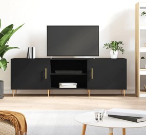 Móvel para TV 150x30x50 cm derivados de madeira preto