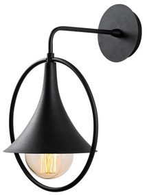Candeeiro de Parede Namutenahi – Preto – 25 x 29 cm
