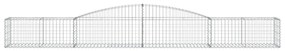 Cestos gabião arqueados 7 pcs 400x50x40/60 cm ferro galvanizado