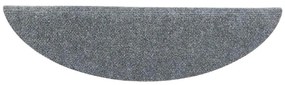 Tapetes de escada autoadesivos 10 pcs 56x17x3 cm cinzento-claro