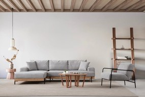 Sofá de Canto Eti – Cinzento – 170 x 280 cm