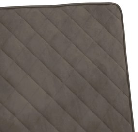 Cadeira cantilever veludo cinzento-claro