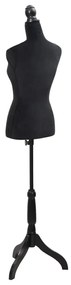 Busto manequim de senhora preto