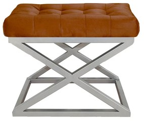 Pouffe Capraz – Silver Terracota – 50 cm x 42 cm x 40 cm