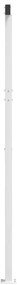 Conjunto de postes para toldo 600x245 cm ferro branco