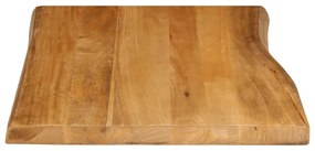 Tampo de mesa c/ borda viva 80x60x3,8 cm mangueira maciça