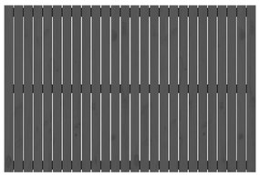 Cabeceira de parede 166x3x110 cm madeira de pinho maciça cinza