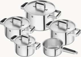 Conjunto de panelas em aço inoxidável Pure, conjunto de 5