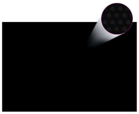 vidaXL Cobertura para piscina 300x200 cm PE preto