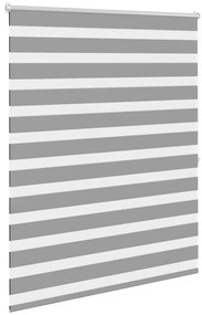 Estore de rolo 140 x 175 cm, linhas de zebra / Cinza