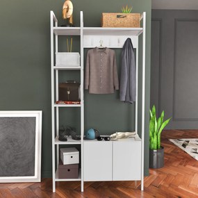 Hall Stand Doga – Branco – 90x35x175 cm