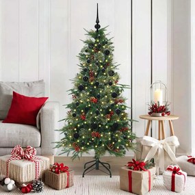 vidaXL Árvore de Natal Articulada Artificial Verde 150 cm PE e PVC