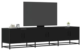 vidaXL Móvel de TV 180x35x41 cm derivados de madeira preto