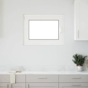 vidaXL Janela de porão "RISOR" 80x50 cm oscilobatente DIN esquerda branca