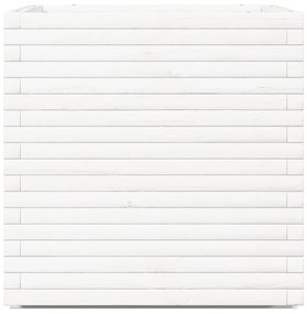 Vaso/floreira de jardim 70x70x72 cm pinho maciço branco