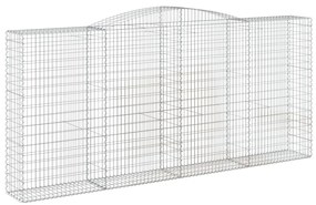 Cestos gabião arqueados 5pcs 400x50x180/200cm ferro galvanizado
