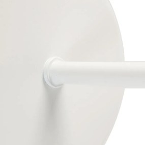 Candeeiro de parede branco com encaixe E27 sem sombra - Matt Retro