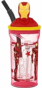 Garrafa de água The Avengers Iron Man Plástico 360 Ml