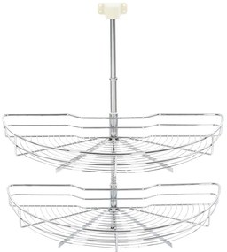 Unidade cestos p/ cozinha 2 pcs 180 graus 75x38x80 cm