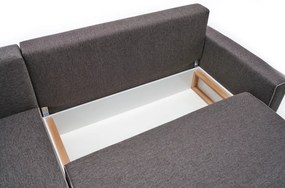 Sofá-Cama de Canto Ece – Castanho – 242x88x90 cm