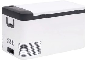 Mala térmica com pega e adaptador 25 L PP e PE preto/branco