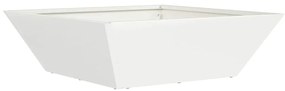 Cachepô Jardim Branco 50x50x15 cm Aço
