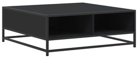 Mesa de centro 80x80x30 cm derivados de madeira/metal preto