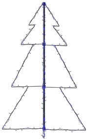 Árvore de Natal em cone 160 LEDs 78x120 cm interior e exterior