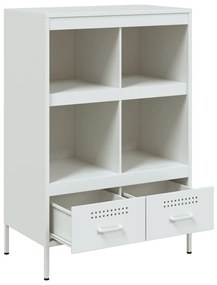 Móvel alto 68x39x101,5 cm aço branco