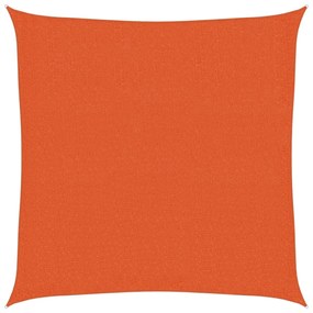 Para-sol estilo vela 160 g/m² 3,6x3,6 m PEAD laranja