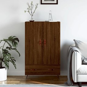 vidaXL Armário alto derivados madeira 69,5x31x115 cm carvalho castanho