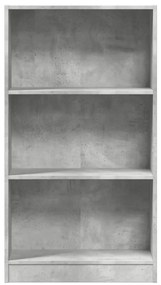 Estante 60x24x109 cm derivados de madeira cinzento cimento