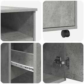Secretária Concreta Cinza Cinza concreto Aglomerado de partículas