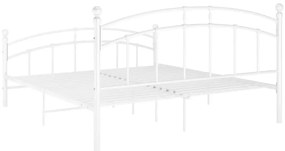 Estrutura de cama 160x200 cm metal branco