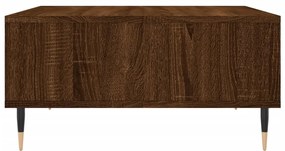 Mesa de centro 60x60x30 cm derivados madeira carvalho castanho