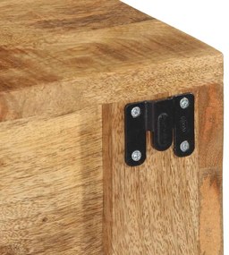 Armário de TV para parede 100x30x19 cm mangueira áspera maciça
