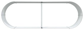 Canteiro Elevado para Jardim Castanho vidaXL 240x80x44 cm em Aço Galva